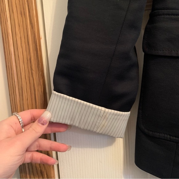 Banana Republic Navy Blazer with Pinstripe cuffs - Picture 4 of 9